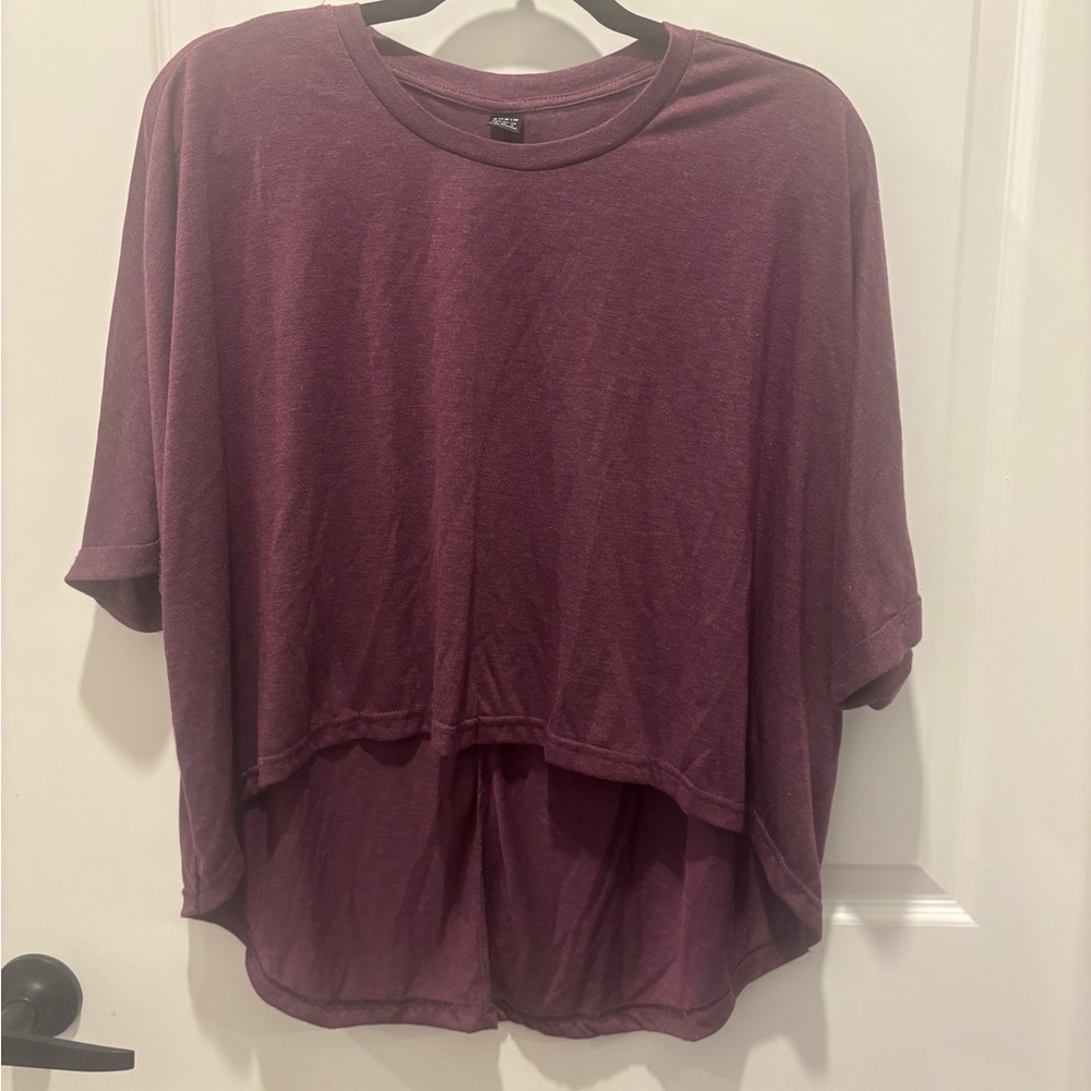 SHEIN Women's 3/4 Sleeve Top in Purple